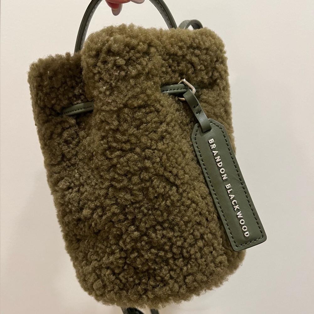 Brandon Blackwood Green Shearling Kamal Bucket